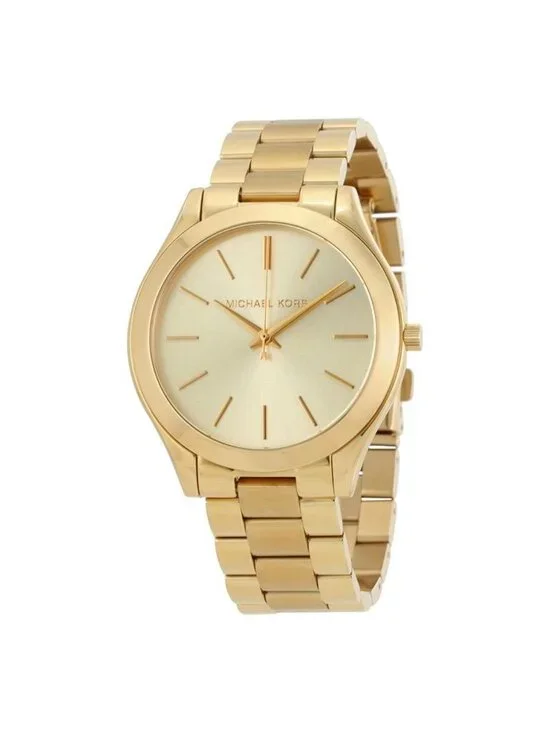 NWT Michael Kors Runway Champagne Dial Ladies Watch
