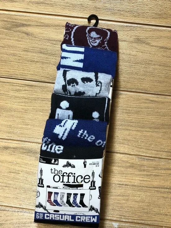 Bioworld set of men six The Office (US version)  socks