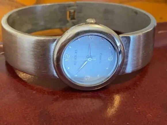 37mm Silver Tone Rumours Watch, Expansion Band, Military Time on Dial