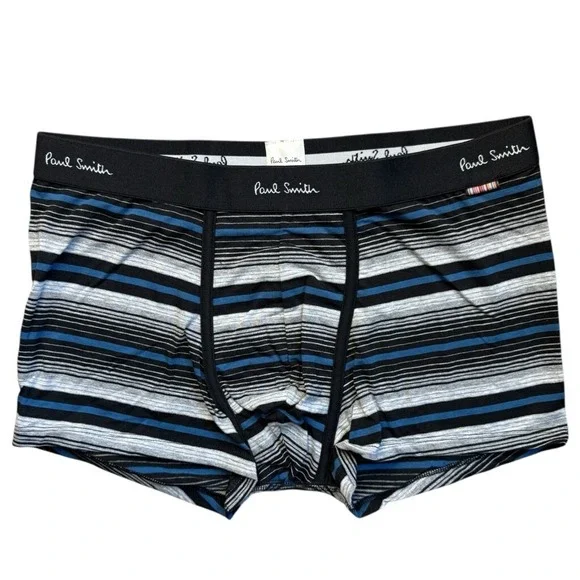 Paul Smith Mens XXL Trunk Boxer Briefs‎ Mens Underwear Black Blue Gray NWT