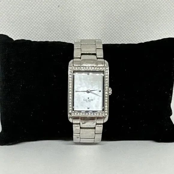 Kate Spade New York Women's Silver Stainless Steel Analog Dial Quartz Watch NUL9