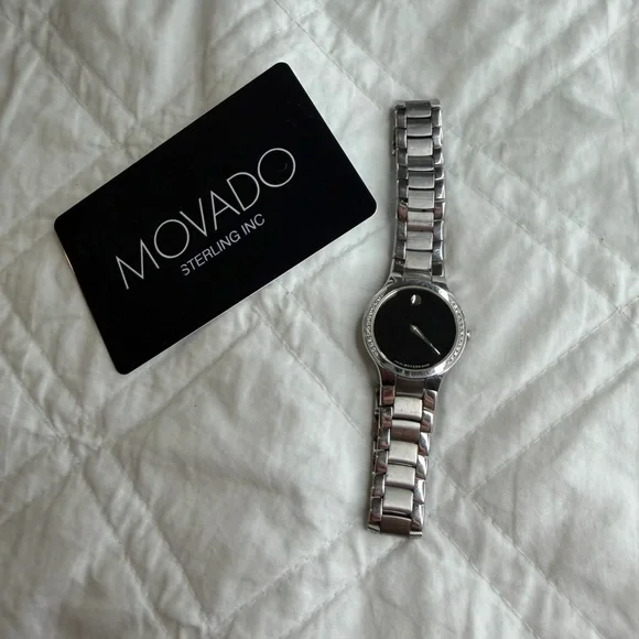 Authentic Movado Serio Watch Classic Minimalist Swiss Luxury + Certificate
