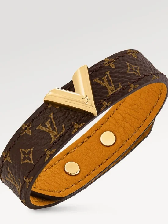 Louis Vuitton Brown Monogram essential V bracelet