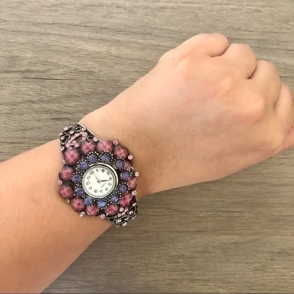 Beaded bracelet watch
