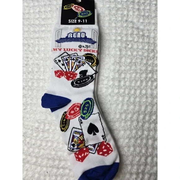 CASINO‎ Gambling Poker Dice Reno UNISEX SOCKS