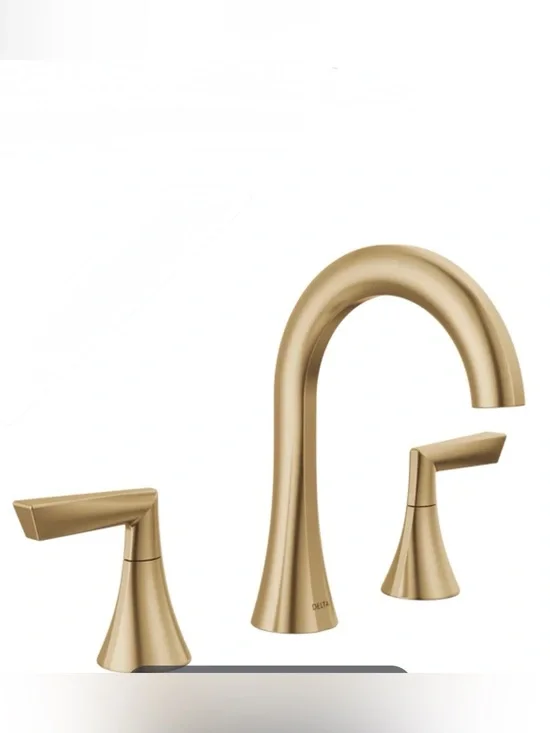 NEW Champagne Bronze Rinna Two Handle Widespread Bathroom Faucet, Retail $346.15