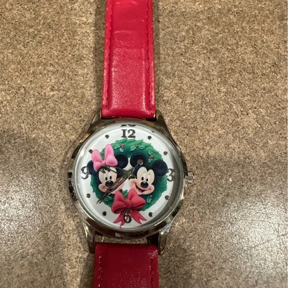 Ina Beige and Red Leather Strap