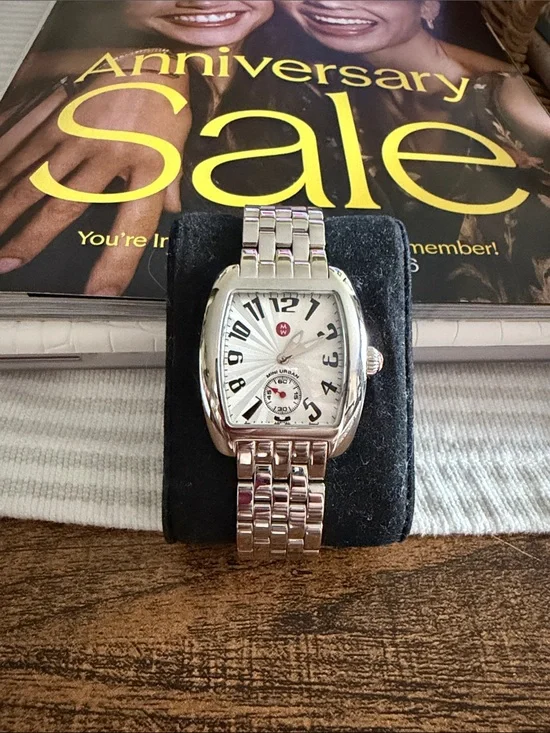Michele steel mini urban watch