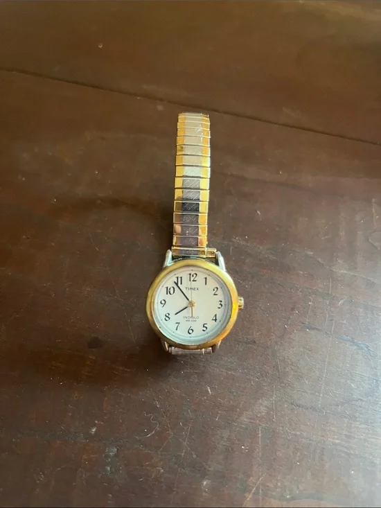 Timex Two-Tone Bracelet Watch with White Dial