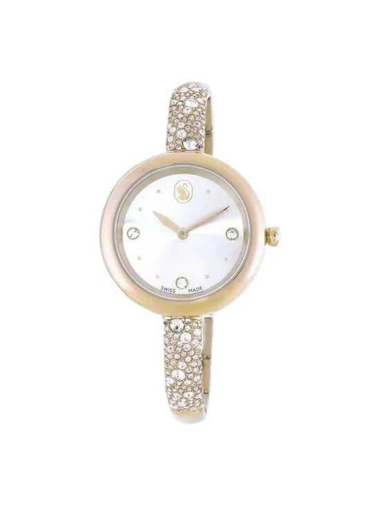 NWT Swarovski Sublima Quartz Crystal Ladies Bangle Watch