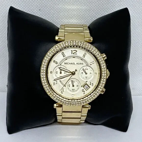 Michael Kors Parker MK5354 Women's Gold Stainless Steel Analog Dial Watch NUL6