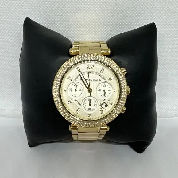 Michael Kors Parker MK5354 Women's Gold Stainless Steel Analog Dial Watch NUL2