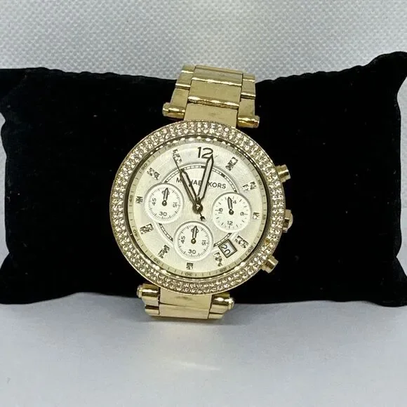 Michael Kors Parker MK5354 Women's Gold Stainless Steel Analog Dial Watch NUL5