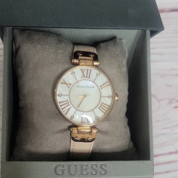Anne Klein Gold and Cream Women's Watch