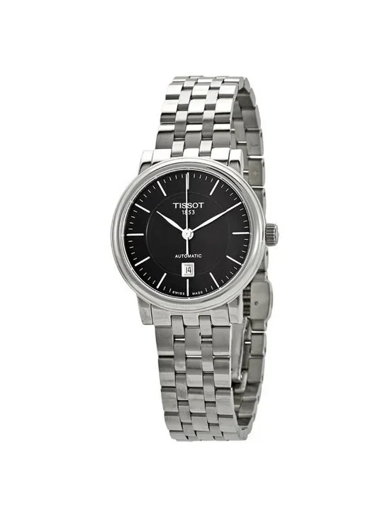 NWT Tissot Carson Automatic Black Dial Ladies Watch