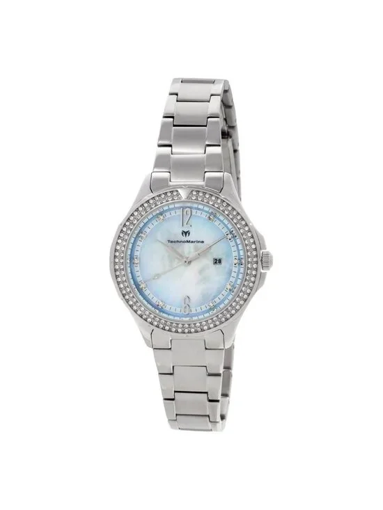 NWT Technomarine Luna Quartz Crystal Ladies Watch