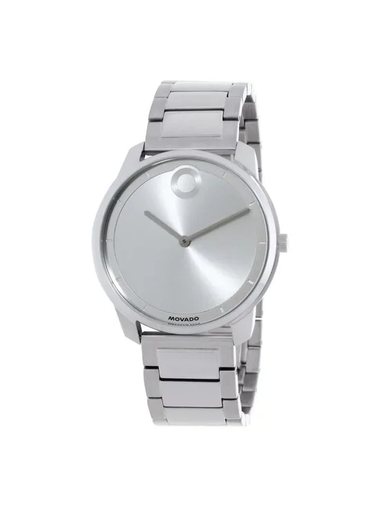 NWT Movado Trend Element Quartz Silver Dial Men's Watch