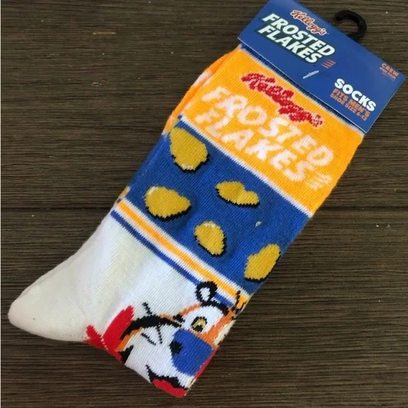 Kelloggs Frosted Flakes men’s crew socks size 6-12