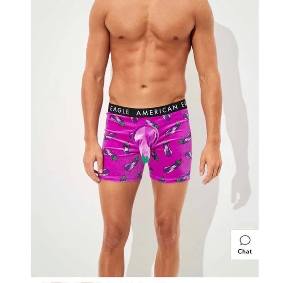 American Eagle Eggplant Costume Velvet Boxer Briefs 6