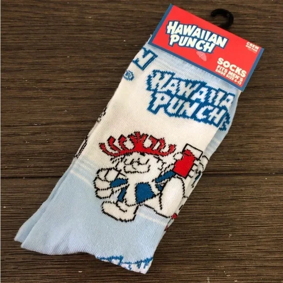Hawaiian Punch Food novelty men’s crew socks