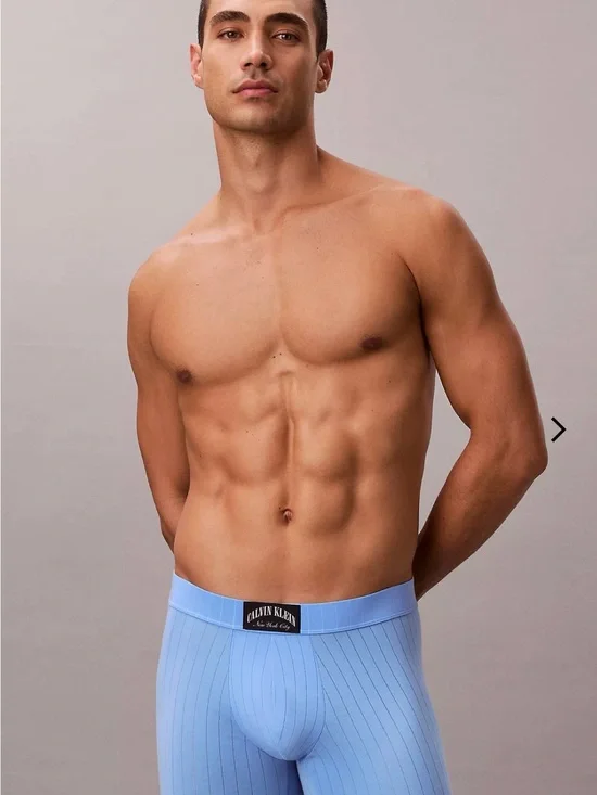 Calvin Klein Plaid Stretch trunk with Logo Waistband new