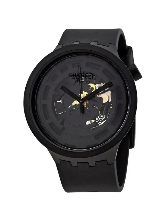 NWT Swatch Bioceramic Quartz Black Dial Men's Watch