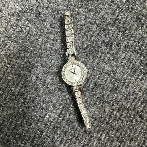 Bulova Caravelle Women’s Crystal Dress Watch Quartz Dial Swarovski Stnlss Steel