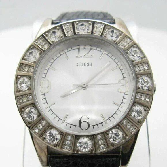 Women's Guess Water Resistant Analog 37mm Dial Crystals Watch (D237)