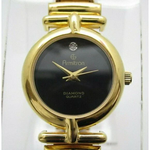 Women's Armitron Diamond Quartz 100ft WR Analog 26mm Dial Watch (D314)