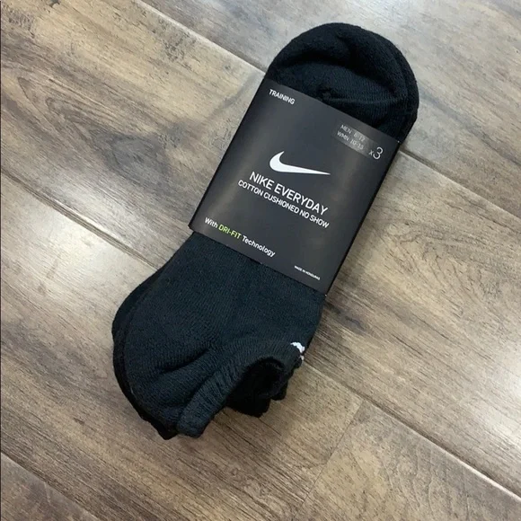 NIKE EVERYDAY COTTON CUSHIONED NO SHOW men’s socks 3 pairs socks set