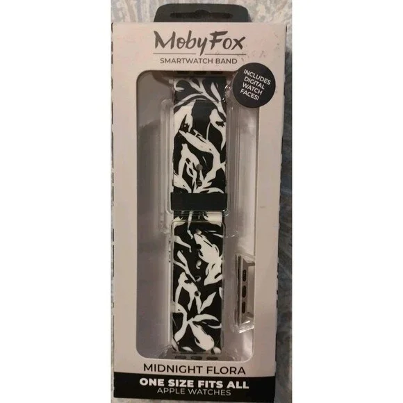 New MobyFox Smartwatch Band One Size Fits All Apple Watch midnight Flora Style