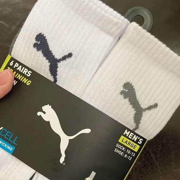 Puma Training Crew Socks 6pk