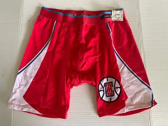 Men's Stance NBA Clippers Red Boxer Briefs Underwear M