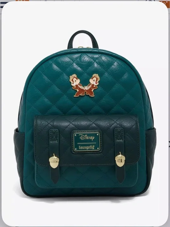 Loungefly Disney Chip & Dale Quilted Mini Backpack — BoxLunch Exclusive