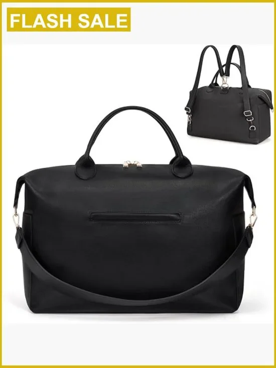 Convertible Vegan Leather Diaper Tote Backpack Mommy Bag Hospital Totes