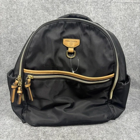 TWELVElittle‎ Companion Backpack Medium Black Nylon Celestial Lining
