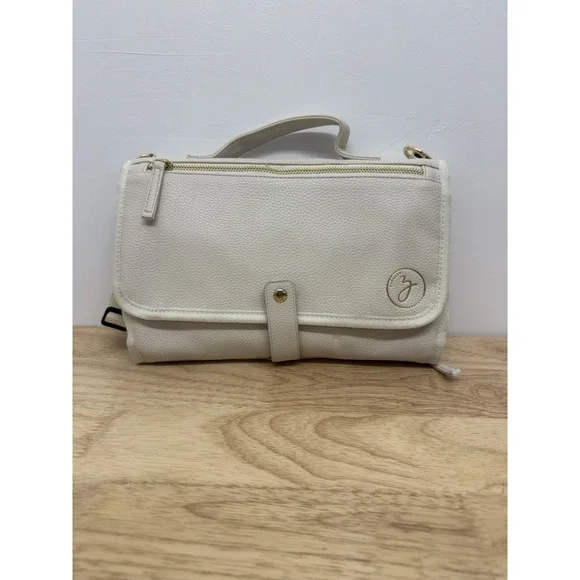 Zaveena Portable Diaper Changing‎ Pad Ivory Pockets Wristlet #52