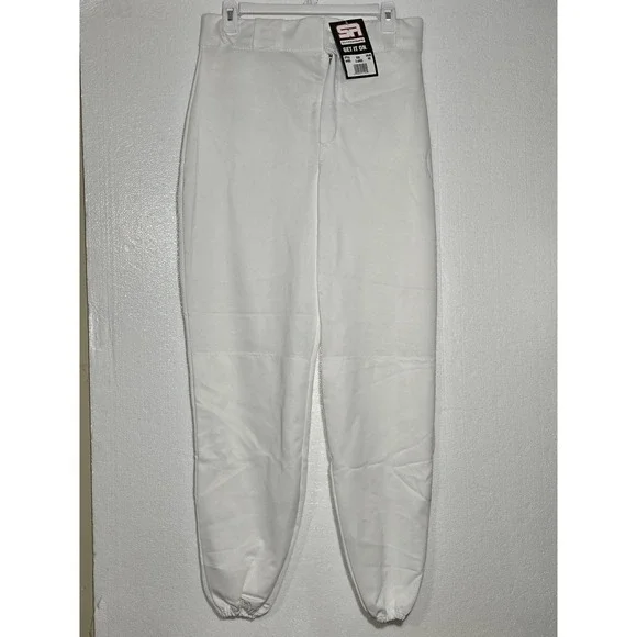 Southern Athletic Baseball Pants White Elastic Cuff Athletic Sports Pants XL NWT
