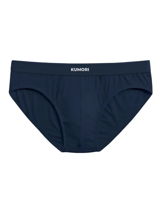 Kumori Men's Navy/Dark Blue Briefs Underwear