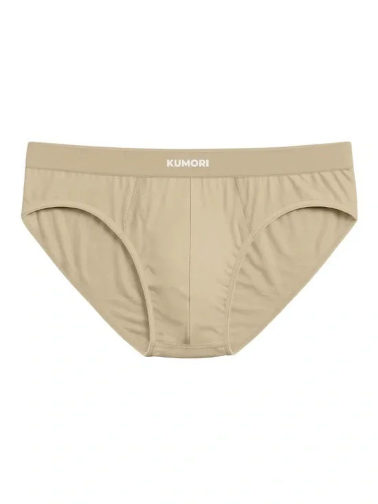 Kumori Men's Beige/Dune Briefs Underwear