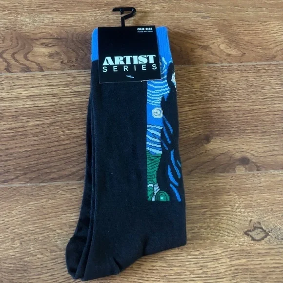 Artist Series: Vincent Van Gogh Starry Night Cotton Blend crew socks
