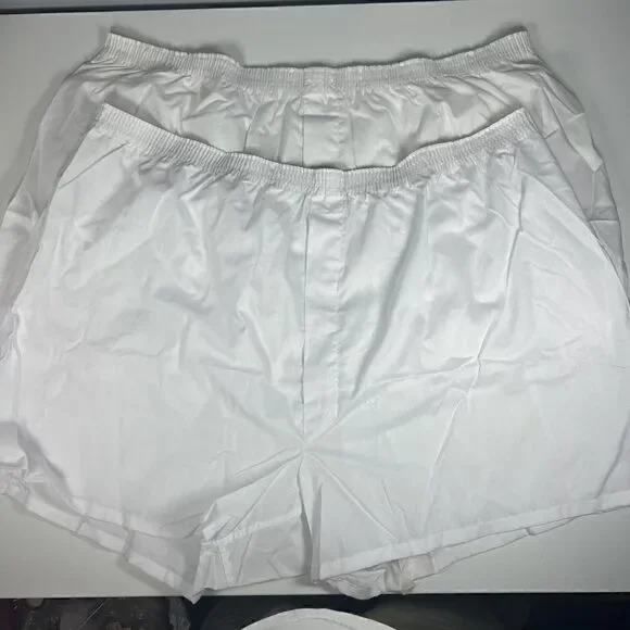 Vintage Jockey Big Man Full Cut Boxers Mens Size 54 2 Pack White New Without Tag