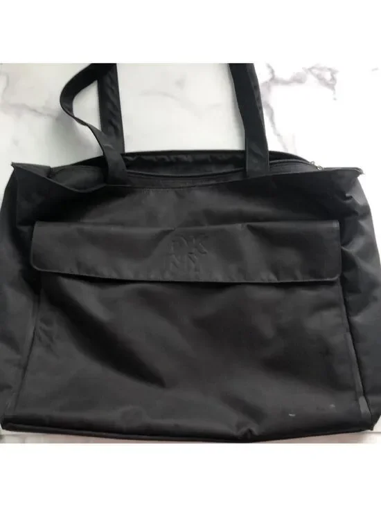 DKNY Large Black Nylon Baby or Shoulder Bag