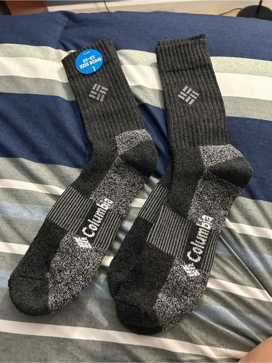 Columbia Men's Charcoal & Light Gray Athletic Crew Socks