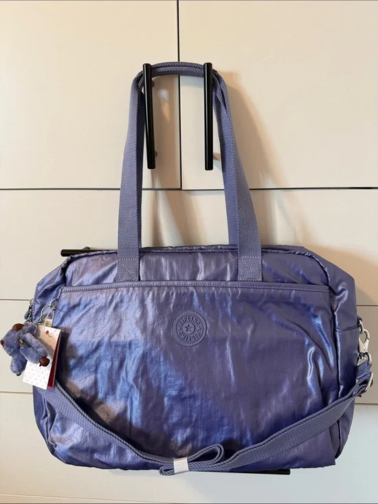 Kipling Metallic Lavender Shoulder Baby Bag