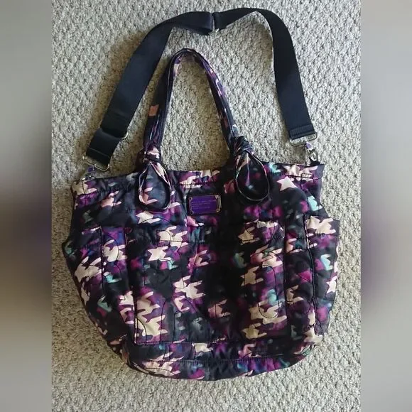 Marc By Marc Jacobs Core Pretty Elizababy Shoulder Diaper Bag - purple and muti