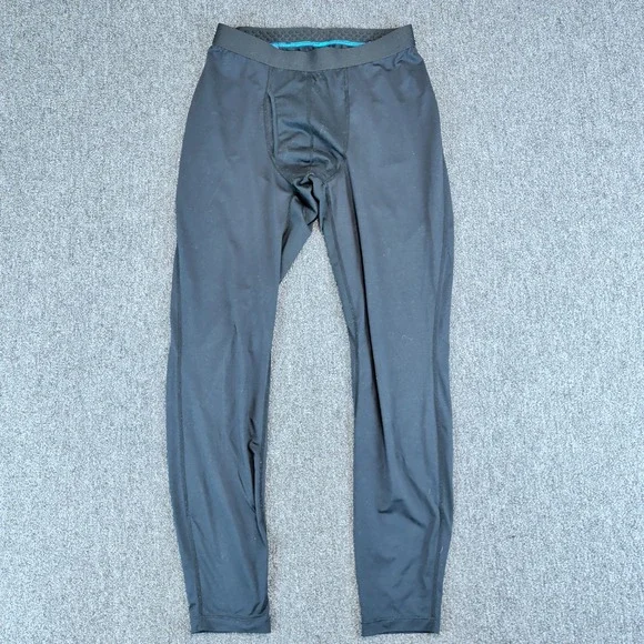 Columbia Gorpcore Omni-Heat Base Layer Tights Mens Large Black Thermal Leggings