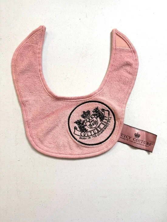 Juicy Couture Velour Embroided Pink Baby Diaper Bag