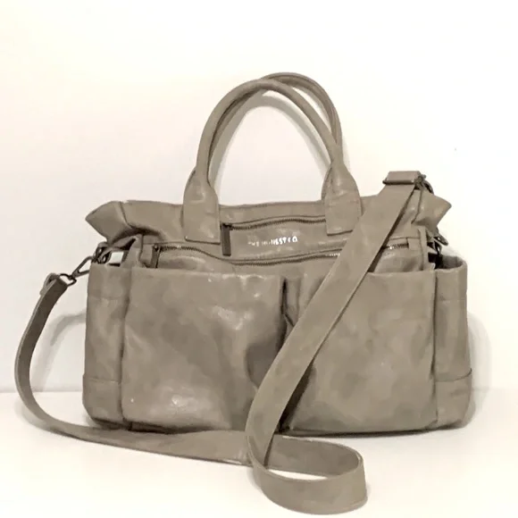 The Honest Company Luxe Vegan Everything Diaper Bag Faux Leather