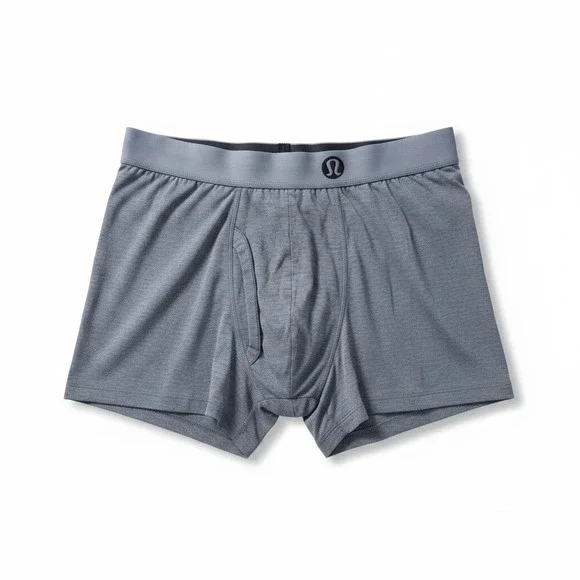 Lululemon Always In Motion Boxer Brief Mens Large Blue Heathered Underwear L/G